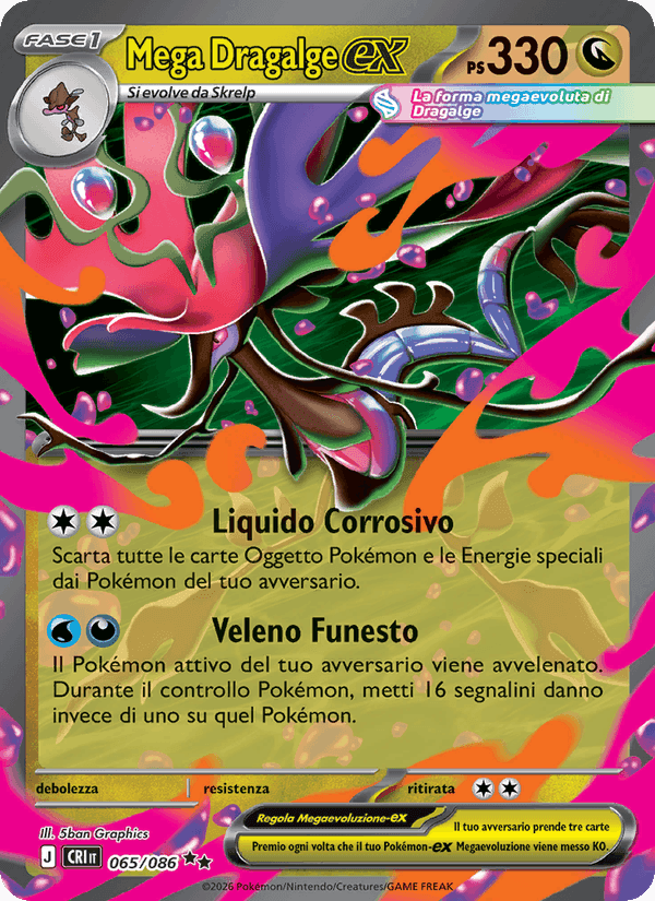 Mega Dragalge-ex, carta 065 di Caos Nascente