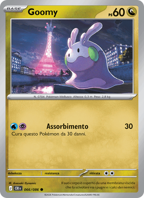 Goomy, carta 066 de Caos Nascente