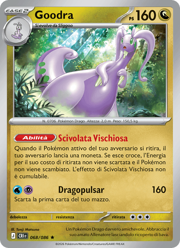 Goodra, carta 068 di Caos Nascente