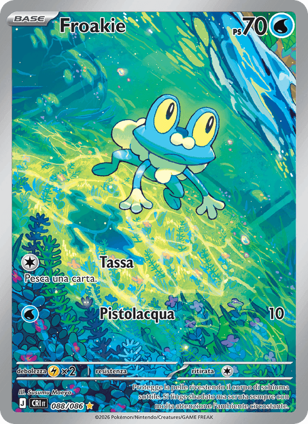 Froakie, carta 088 di Caos Nascente