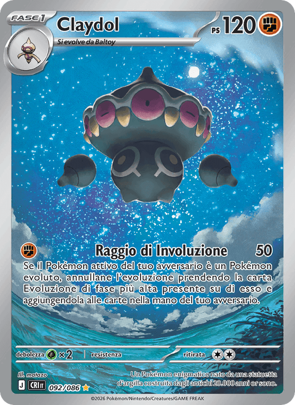 Claydol, carta 092 de Caos Nascente