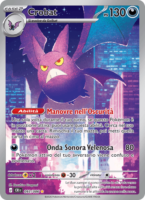 Crobat, card 093 from Caos Nascente