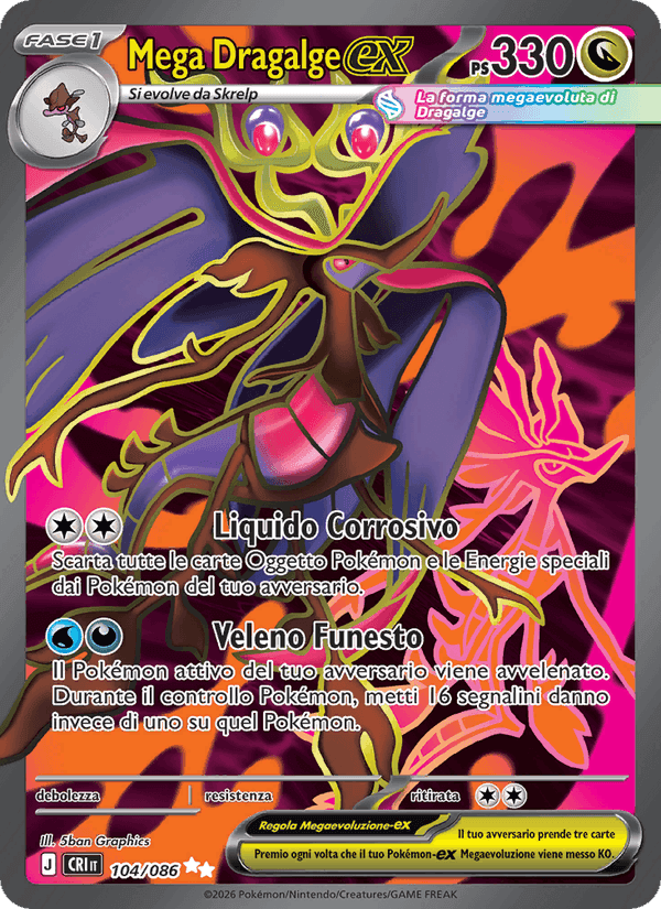 Mega Dragalge-ex, carta 104 di Caos Nascente