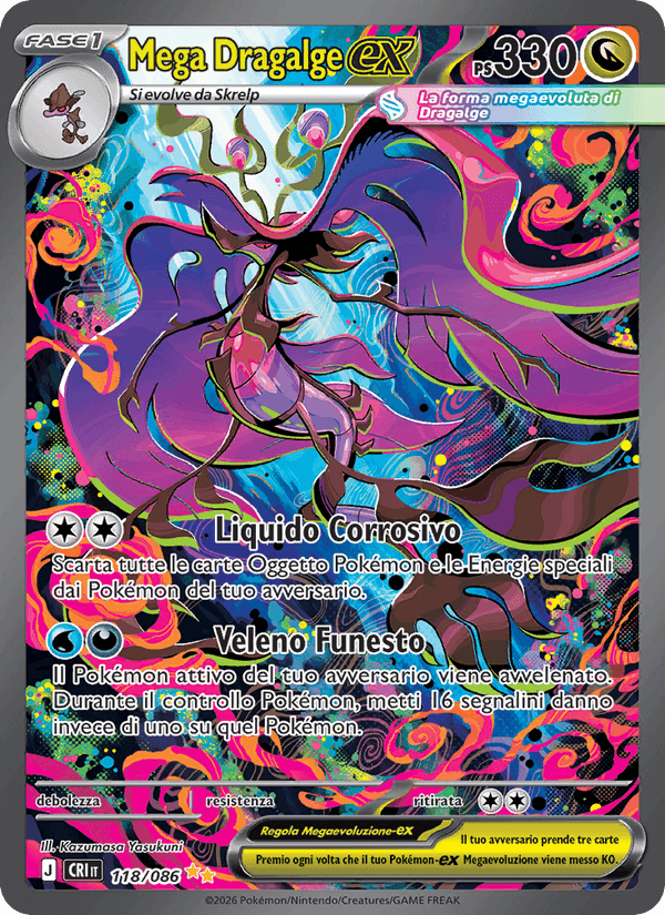 Mega Dragalge-ex, carta 118 di Caos Nascente