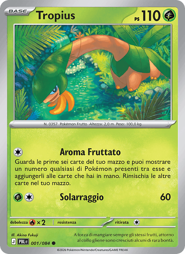 Tropius, card 001 from Buio Pesto