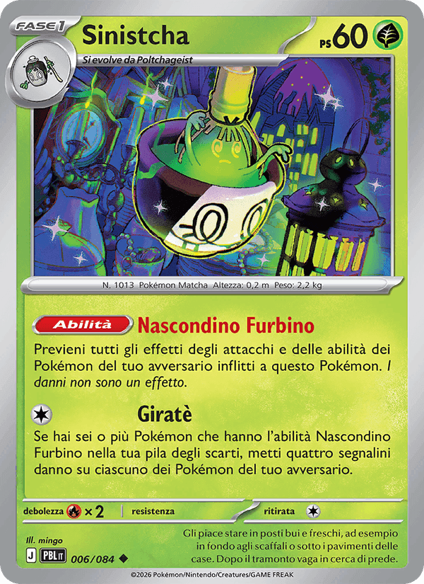 Sinistcha, carta 006 di Buio Pesto