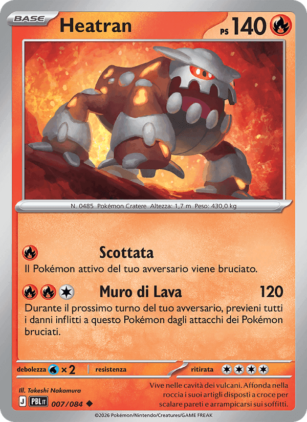 Heatran, carta 007 di Buio Pesto
