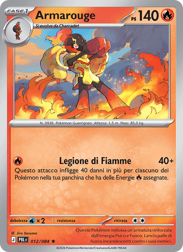 Armarouge, carte 012 de Buio Pesto