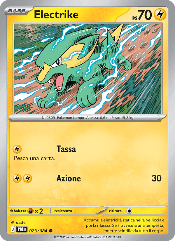 Electrike, card 023 from Buio Pesto