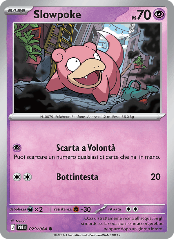 Slowpoke, card 029 from Buio Pesto