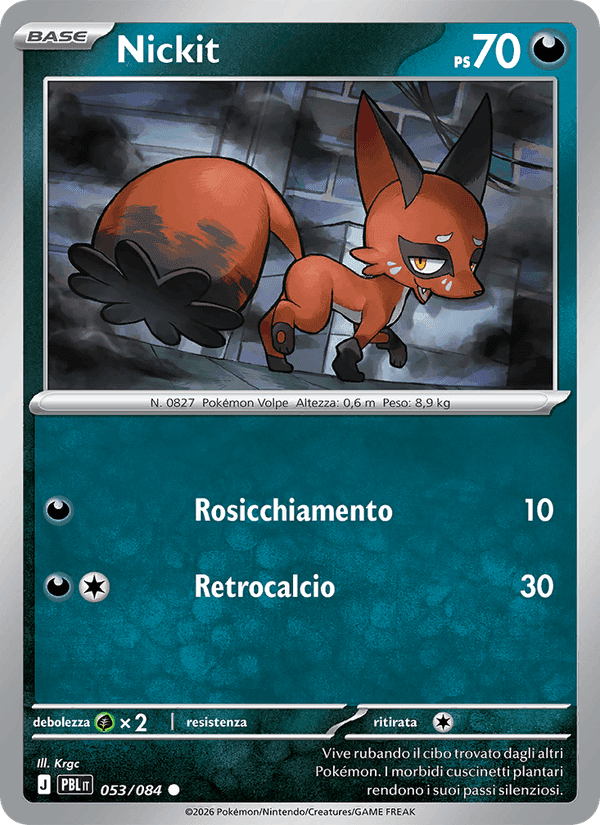 Nickit, card 053 from Buio Pesto