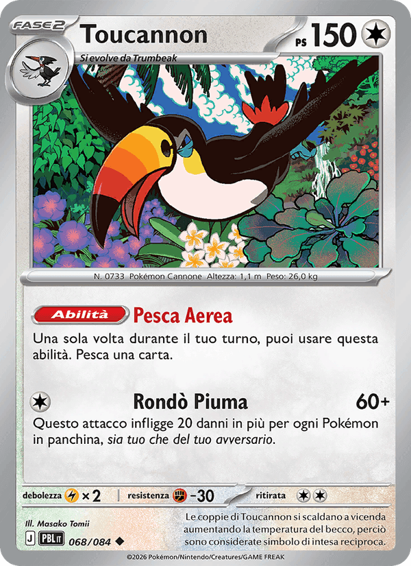 Toucannon, carta 068 di Buio Pesto