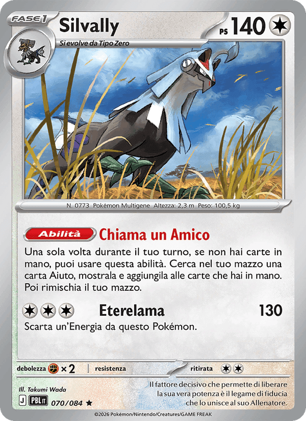Silvally, carta 070 di Buio Pesto