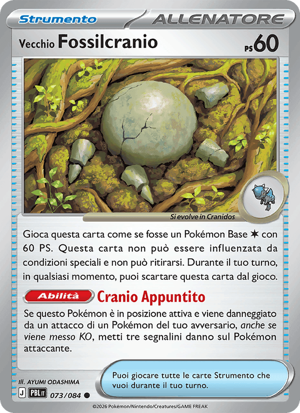 Vecchio Fossilcranio, carta 073 di Buio Pesto
