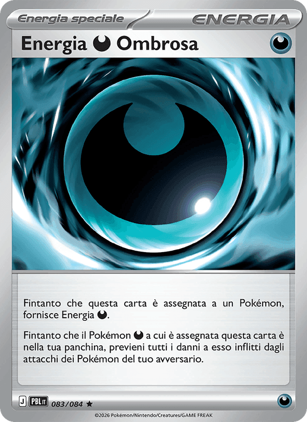 Energia Darkness Ombrosa, carta 083 di Buio Pesto