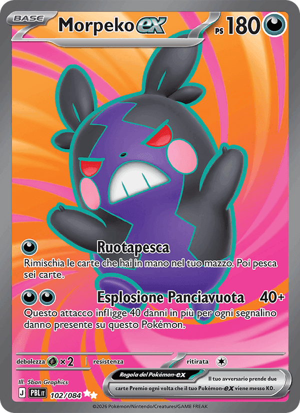 Morpeko-ex, carta 102 di Buio Pesto
