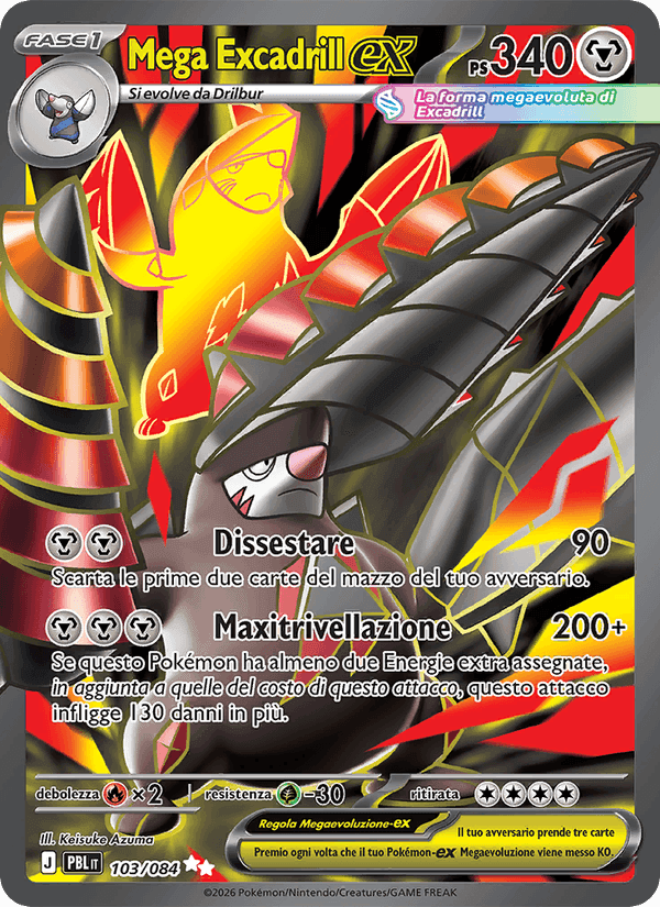 Mega Excadrill-ex, carta 103 de Buio Pesto
