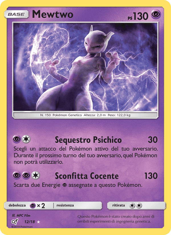 Mewtwo, carta 12 di Detective Pikachu