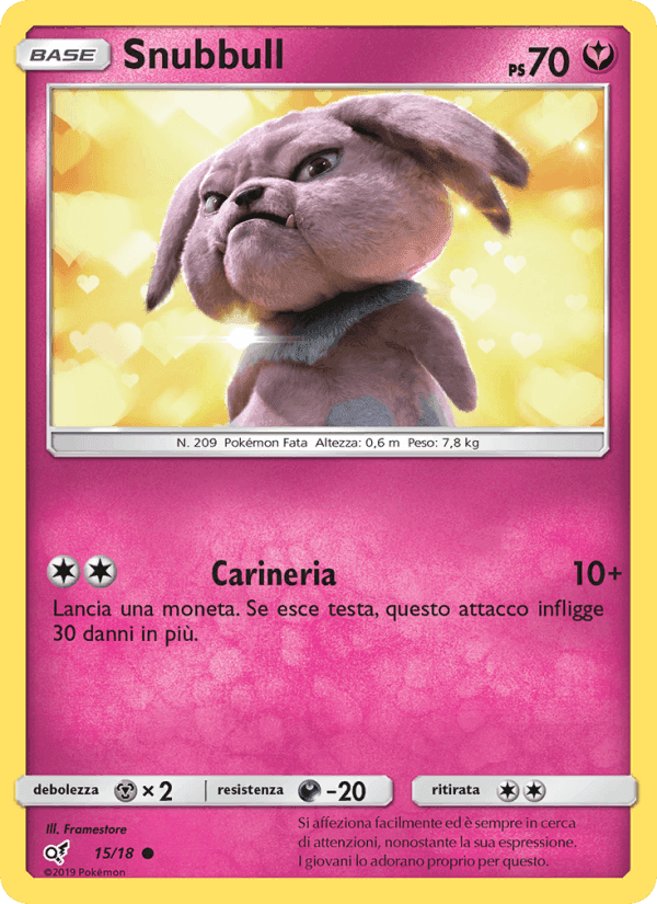 Snubbull, carta 15 di Detective Pikachu