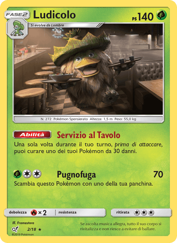 Ludicolo, carta 2 di Detective Pikachu