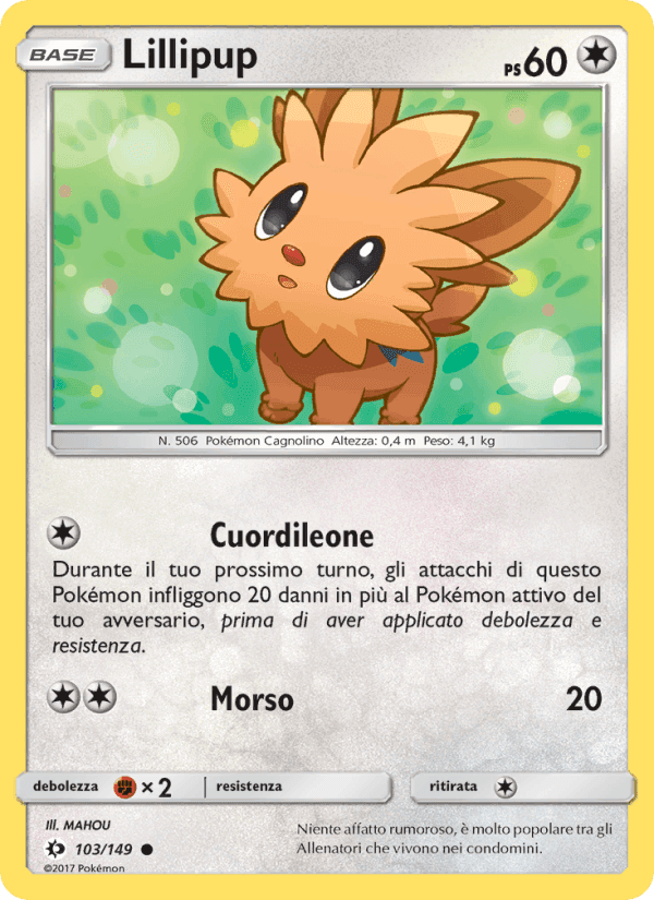 Lillipup, carta 103 di Sole e Luna