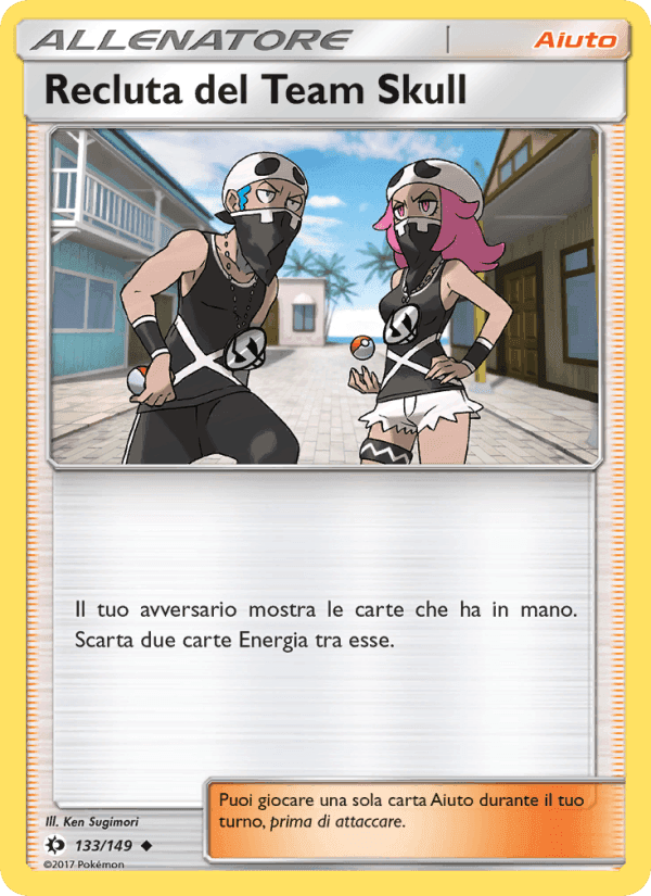 Recluta del Team Skull, carta 133 di Sole e Luna