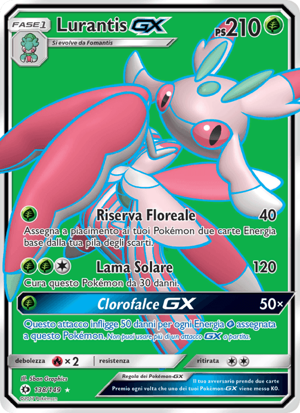 Lurantis GX, carta 138 di Sole e Luna