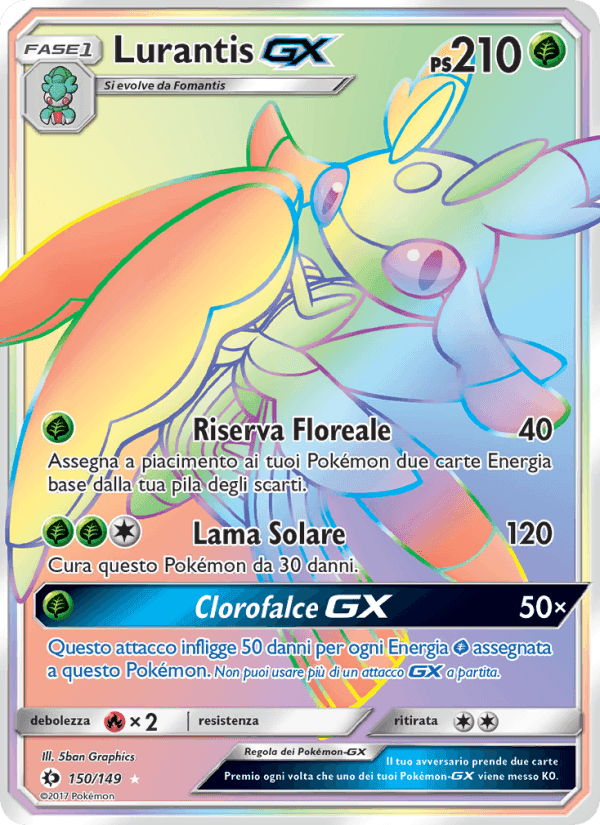 Lurantis GX, carta 150 di Sole e Luna