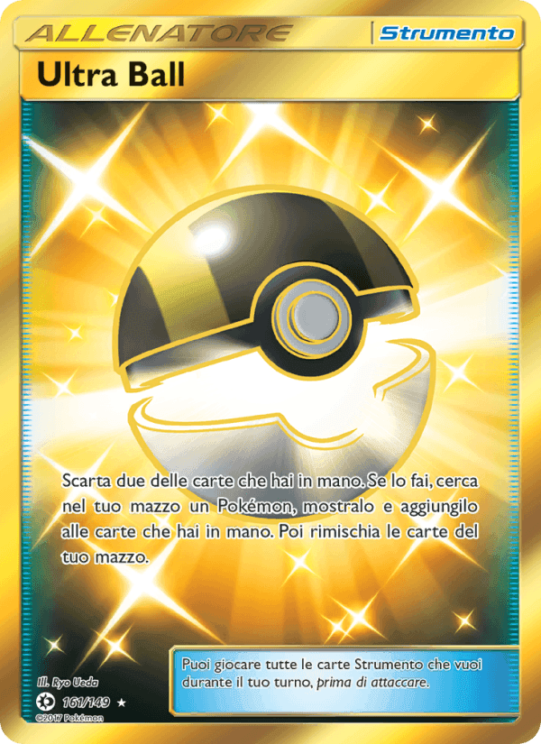 Ultra Ball, carta 161 di Sole e Luna