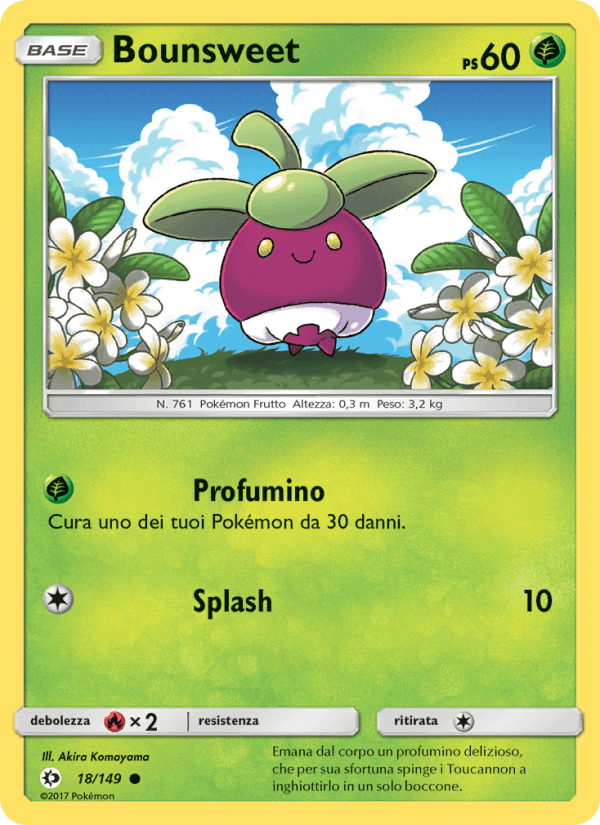 Bounsweet, carte 18 de Sole e Luna