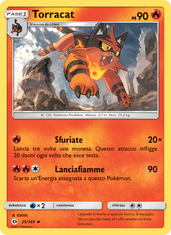 Torracat, carte 25 de Sole e Luna