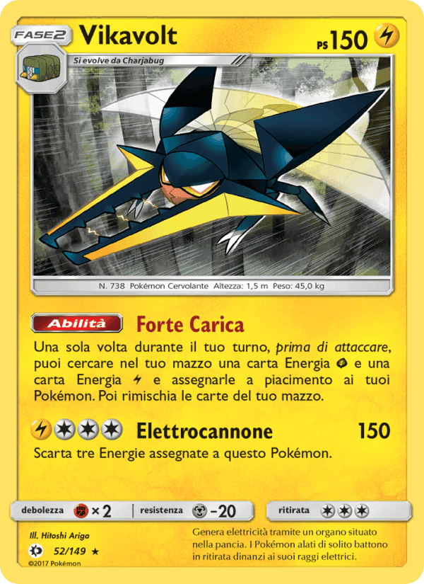 Vikavolt, carta 52 di Sole e Luna