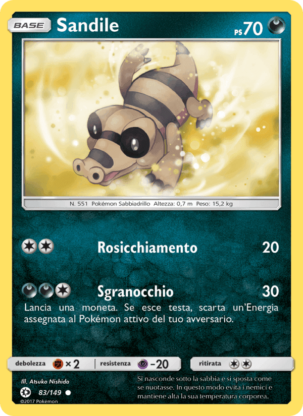 Sandile, card 83 from Sole e Luna