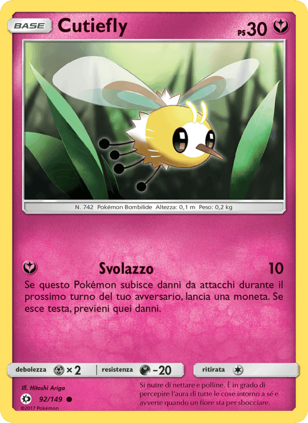 Cutiefly, carta 92 di Sole e Luna