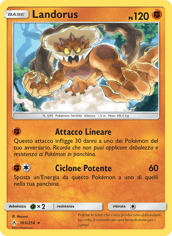 Landorus, carta 103 di Legami Inossidabili