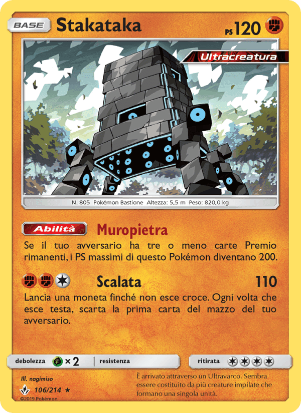 Stakataka, card 106 from Legami Inossidabili