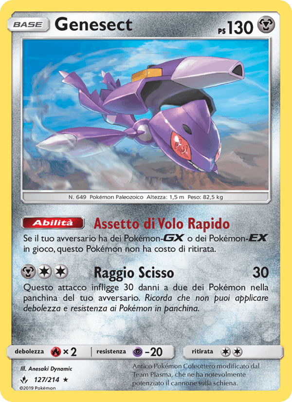 Genesect, carta 127 di Legami Inossidabili