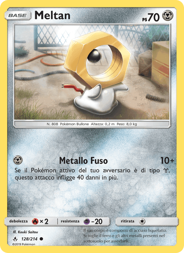 Meltan, carte 128 de Legami Inossidabili