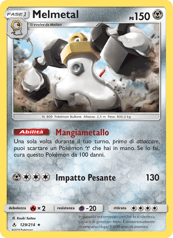 Melmetal, card 129 from Legami Inossidabili