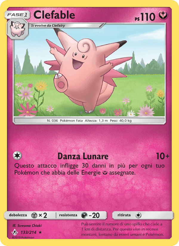 Clefable, carta 133 di Legami Inossidabili