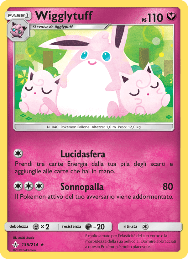Wigglytuff, carta 135 di Legami Inossidabili