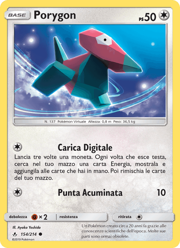 Porygon, carta 154 di Legami Inossidabili