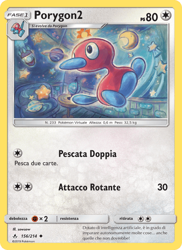 Porygon2, carta 156 di Legami Inossidabili