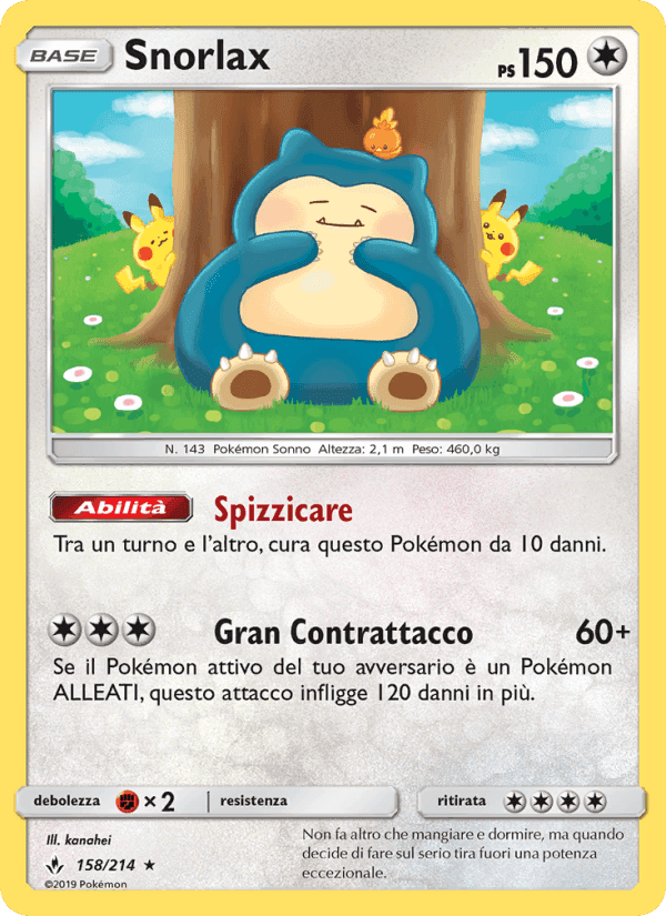 Legami Inossidabili の 158 番、Snorlax
