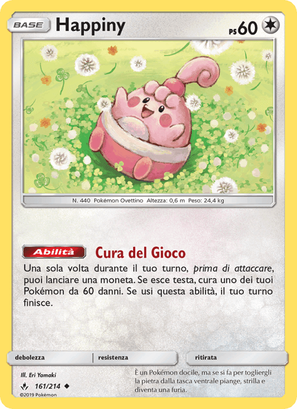 Happiny, carta 161 di Legami Inossidabili