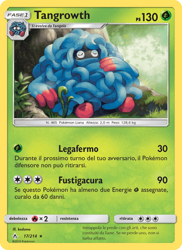 Tangrowth, carta 17 di Legami Inossidabili