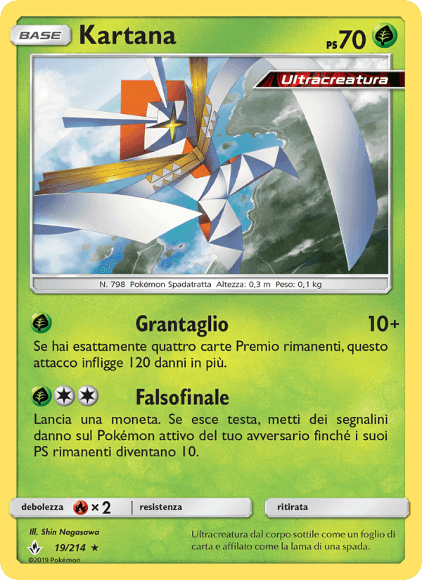 Kartana, carte 19 de Legami Inossidabili