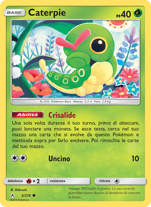 Caterpie, carta 2 di Legami Inossidabili