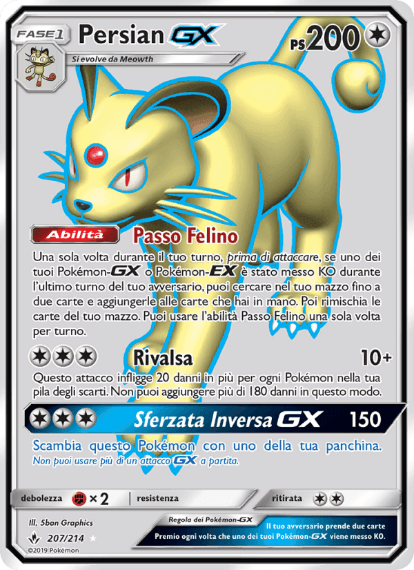 Persian GX, carta 207 di Legami Inossidabili