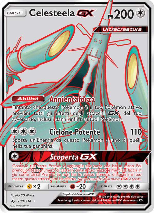 Celesteela GX, carta 208 di Legami Inossidabili
